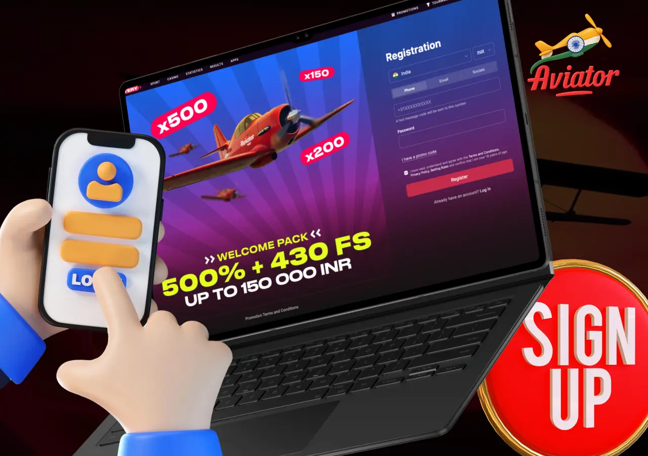 Bonuses in the game Aviator when registering in a particular casino